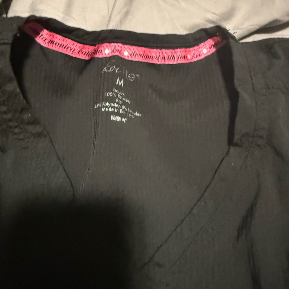 Black V-Neck Top